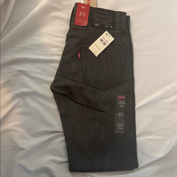 Levi's Men's Dark Gray Slim Jeans - Picture 1 of 14